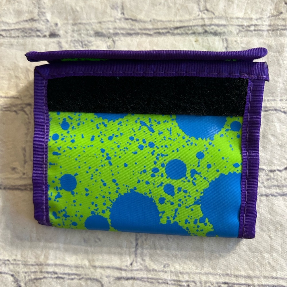 VINTAGE 1995 NICKELODEON SPLAT NEON WALLET - Picture 3 of 6